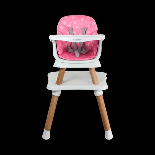 Silla Comedor Baby Elite Dinner 5 en 1 Bebesit Rosado