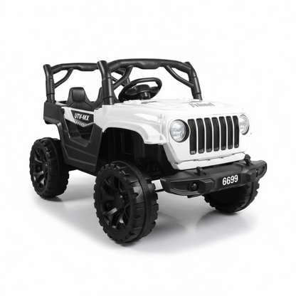 Carro Montable Eléctrico  Cherokee Prinsel Blanco Con Control Remoto