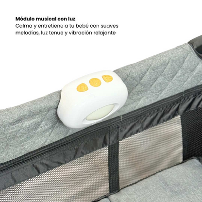 Corral Cuna Colecho Silver De Lujo Maxibaby