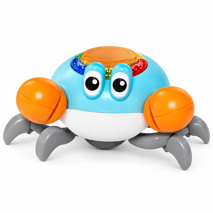 🦀 Cangrejo interactivo: ¡movimiento, luces y mucha diversión! 🎶