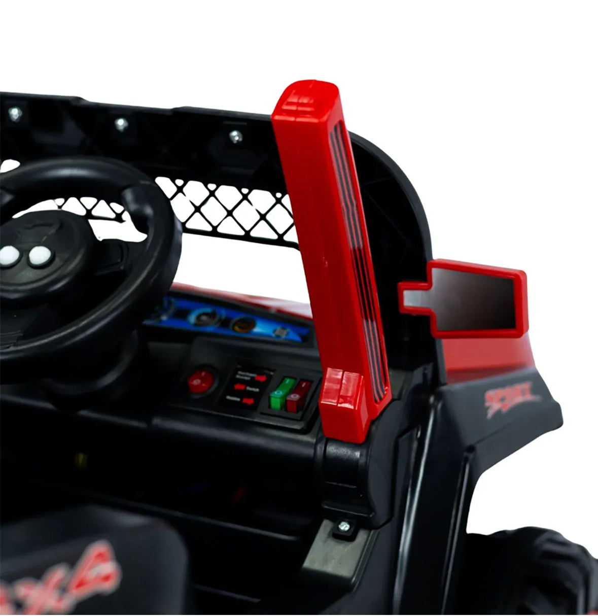 Carro Eléctrico Qatar Rojo 12 V Con Control Remoto Prinsel