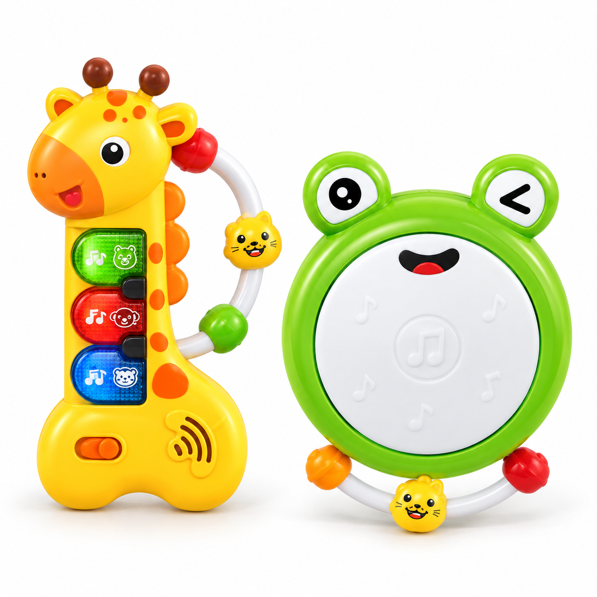 🦒🐸 Set musical de jirafa y ranita: ¡un dúo lleno de ritmo! 🎶