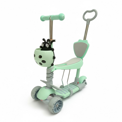 Patineta Scooter Mariquita Monopatín 5 en 1 con Luces LED