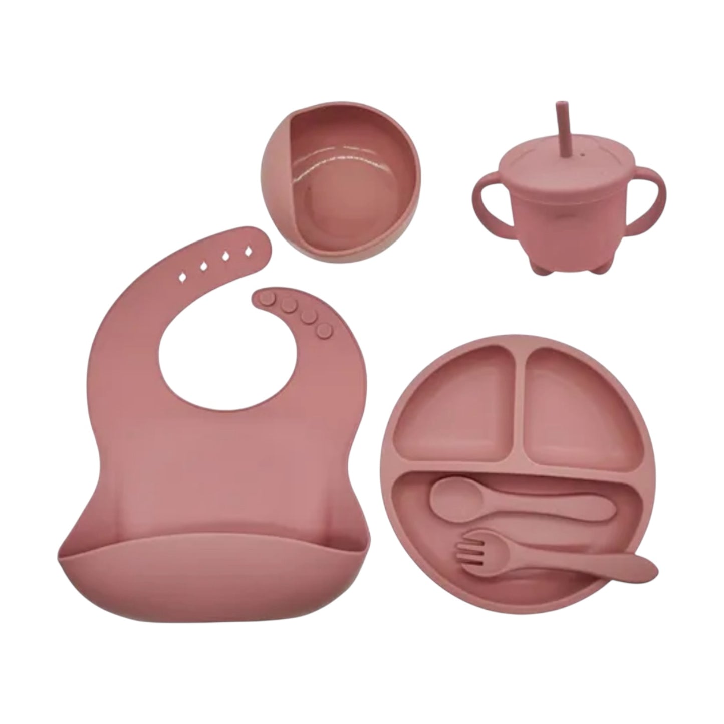 Vajilla En Set De Silicona 6 Piezas