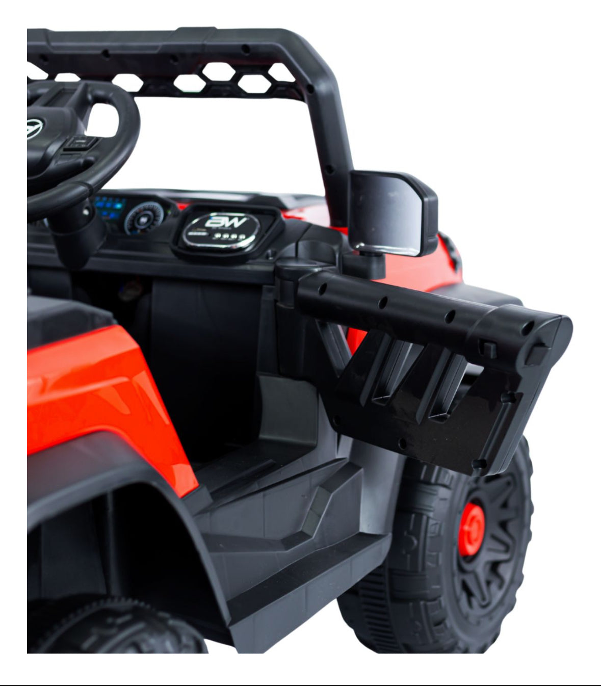 Carro Electrico Rubicon 12 Voltios Con Control Remoto Prinsel Rojo Llantas En Goma