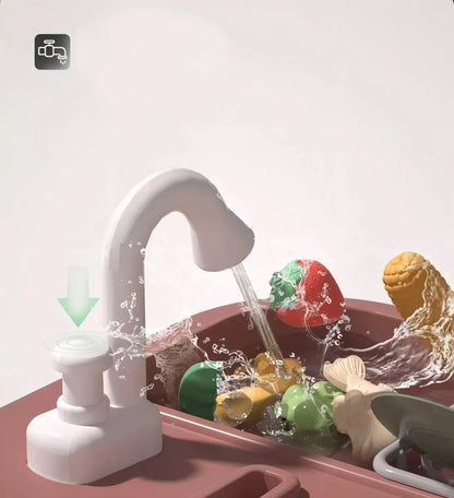 Cocina Infantil 87 Piezas Con Llave De Agua