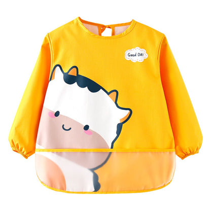 Babero Delantal Con Mangas En Tela Con Bolsillo Recolector