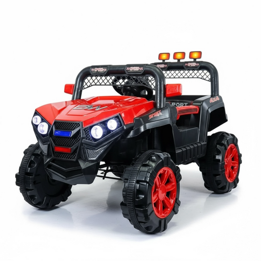 Carro Eléctrico Qatar Rojo 12 V Con Control Remoto Prinsel