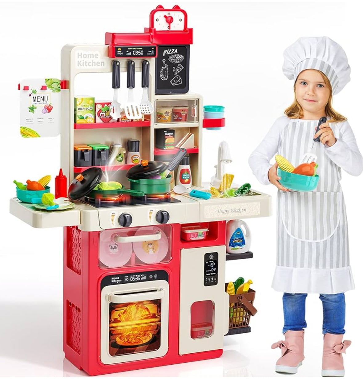 Cocina Infantil 63 Piezas Altura 80 Cms