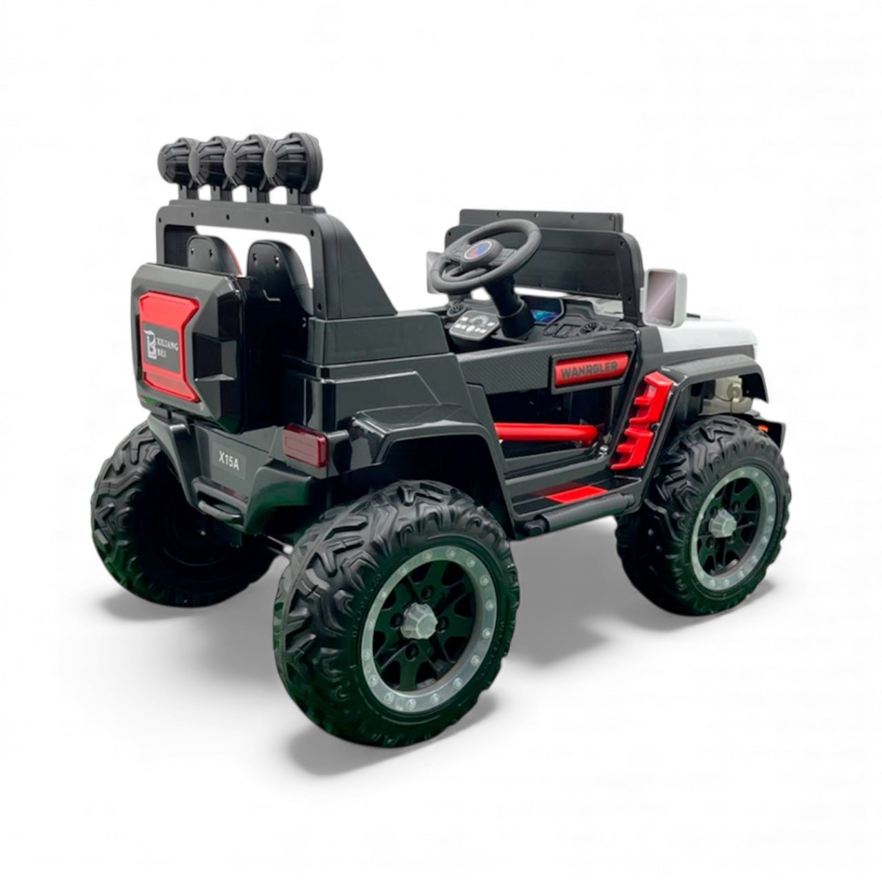 Carro 4x4 X15A Montero Con Llantas en Goma, Luces En Las Ruedas y Control Remoto