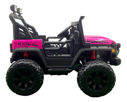 Carro Jeep Eléctrico 2 Puestos 868 Running  Llantas En Goma y Control Remoto Metalizado