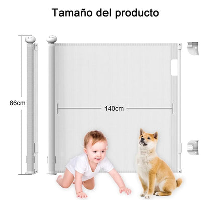 Barrera Puerta Retráctil Seguridad Para Bebes Niños