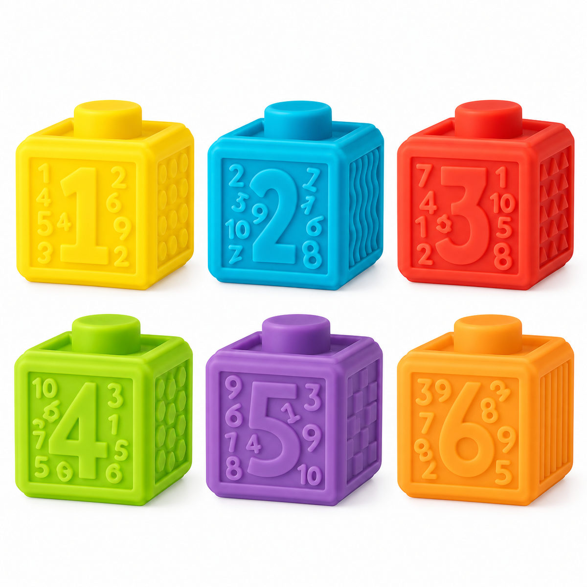 🌈 Cubos de silicona: ¡apila, encaja y descubre! 🧩
