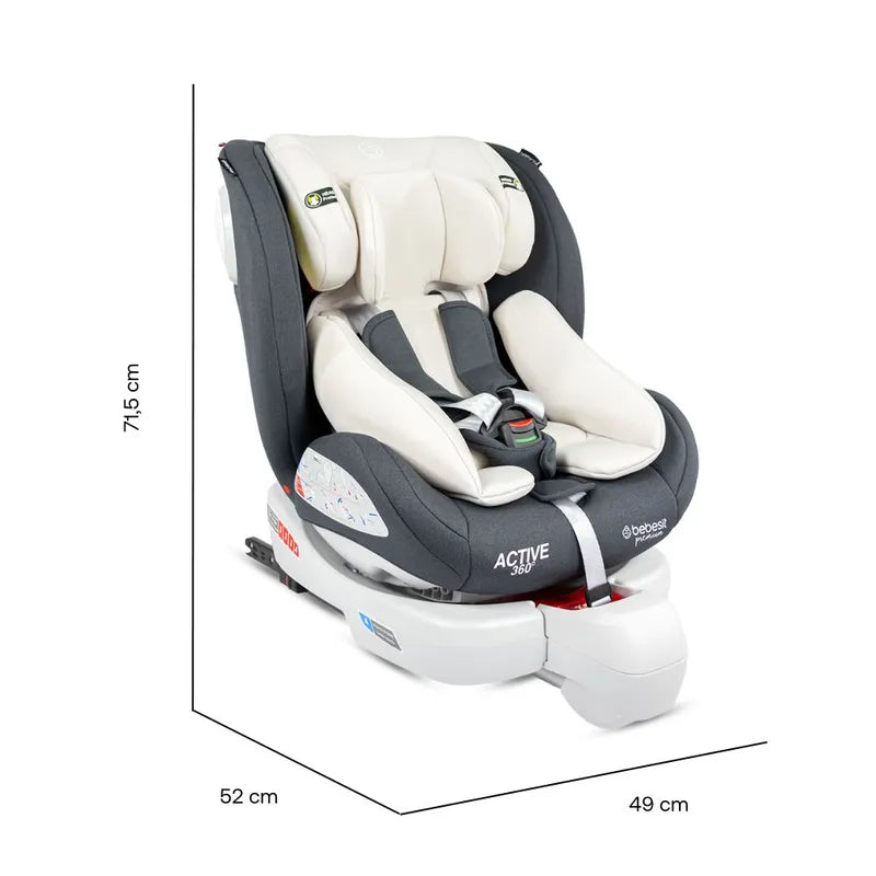 Silla Para Carro 360 Active Con Isofix Premium Bebesit