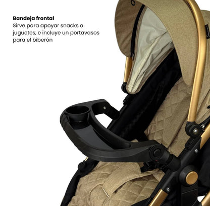 Coche Tipo Moisés Britto Premium Con Guarda Objetos