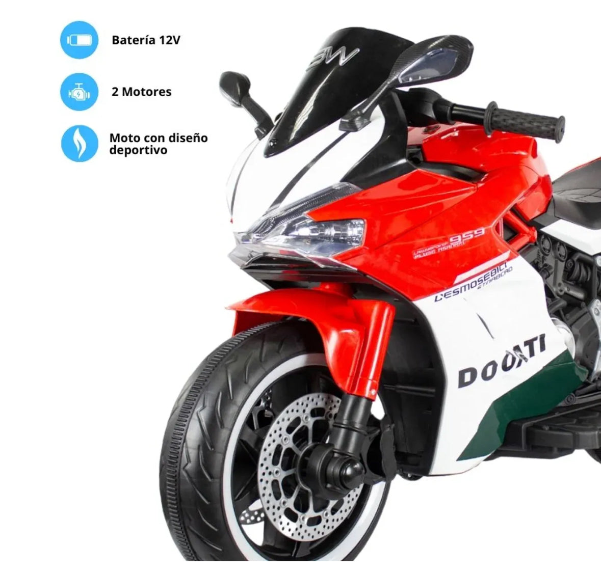 Moto Electrica 12V Tipo Ducati GT Prinsel