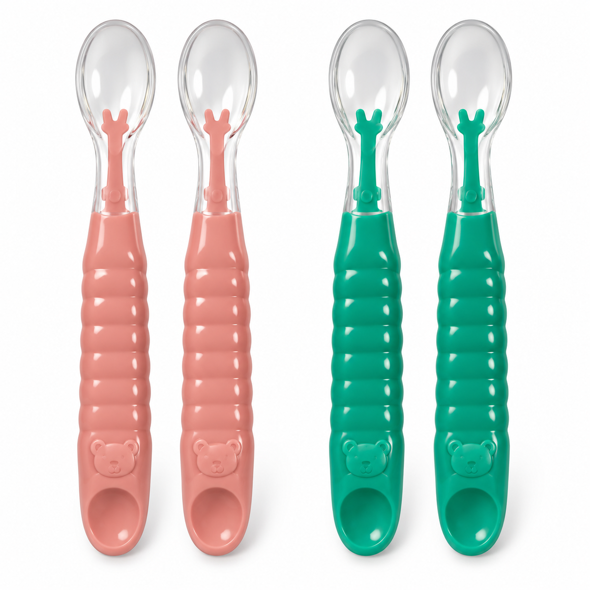 Set de 2 cucharas de doble uso para bebé