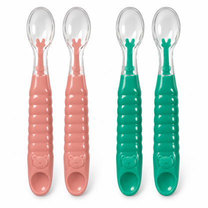 Set de 2 cucharas de doble uso para bebé