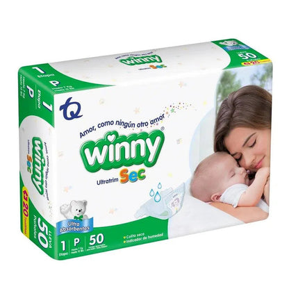 Pañal Winny Ultratrim Sec Etapa 1 x 50 unidades