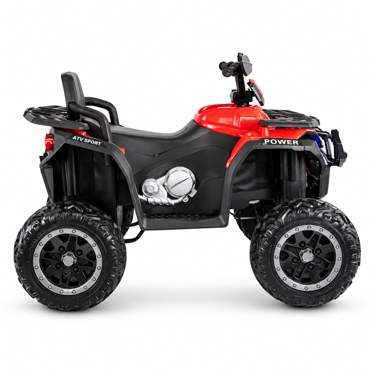 Cuatrimoto eléctrica Prinsel Warrior 12V roja con ruedas EVA