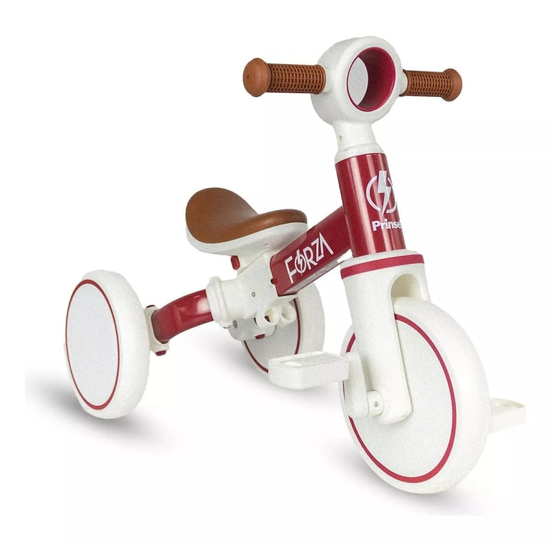 Bicicleta De Impulso Balance Convertible En Triciclo Forza Prinsel Roja