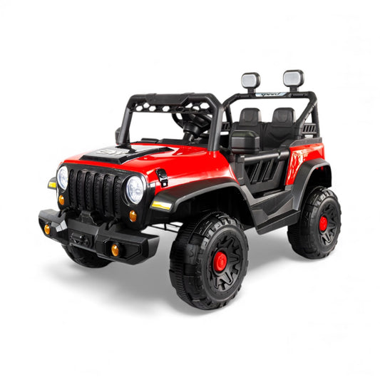 Carro Electrico Rubicon 12 Voltios Con Control Remoto Prinsel Rojo Llantas En Goma