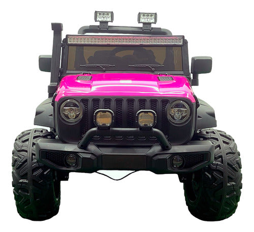 Carro Jeep Eléctrico 2 Puestos 868 Running  Llantas En Goma y Control Remoto Metalizado