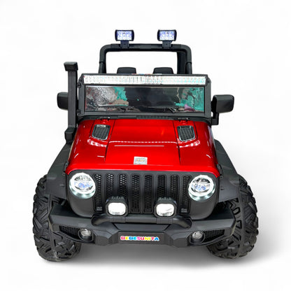 Carro Jeep Eléctrico 2 Puestos 868 Running  Llantas En Goma y Control Remoto Metalizado