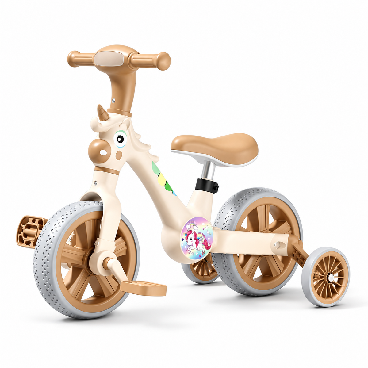 Bicicleta Infantil 3 en 1 con triciclo, modo equilibrio, luces y música