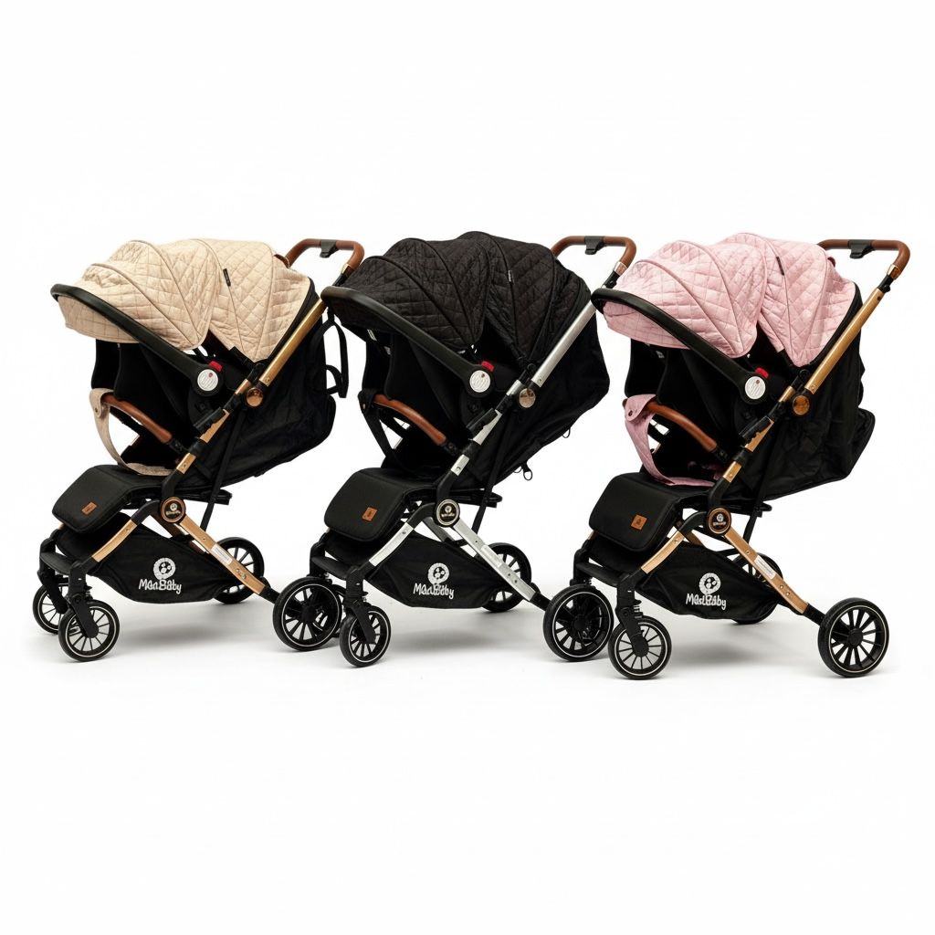 Coche Maleta Con Portabebe Y Mango Reversible Boston