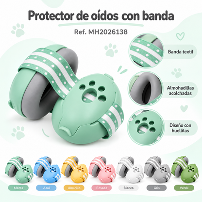 Protector de oídos para bebé con banda textil | MH2026138