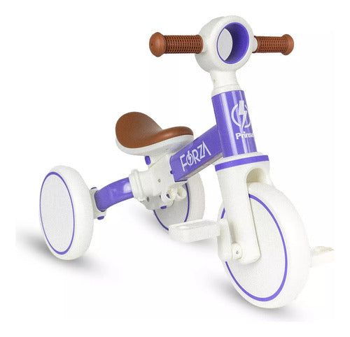 Bicicleta De Impulso Balance Convertible En Triciclo Forza Prinsel Lila