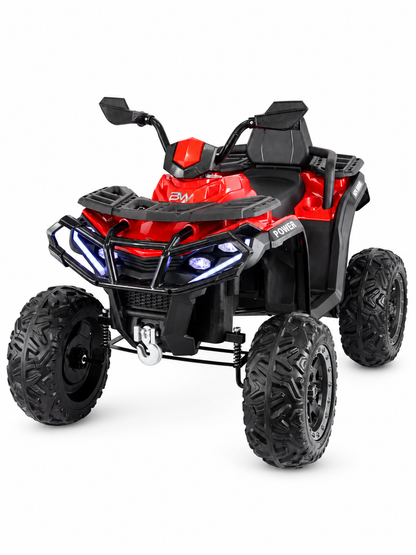 Cuatrimoto eléctrica Prinsel Warrior 12V roja con ruedas EVA