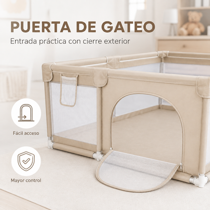 Corral de Juegos Grande 2,00 × 1,80 m con 30 Pelotas Bebesu