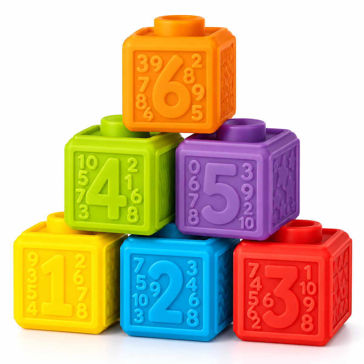 🌈 Cubos de silicona: ¡apila, encaja y descubre! 🧩