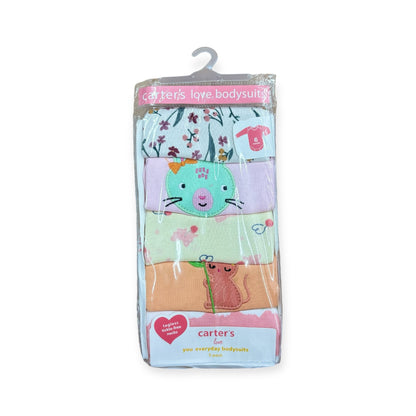 Estuche x 5 Body Manga Larga Carters Niña