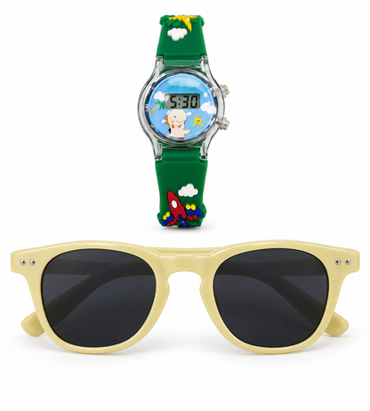 Set infantil de gafas clásicas + reloj digital