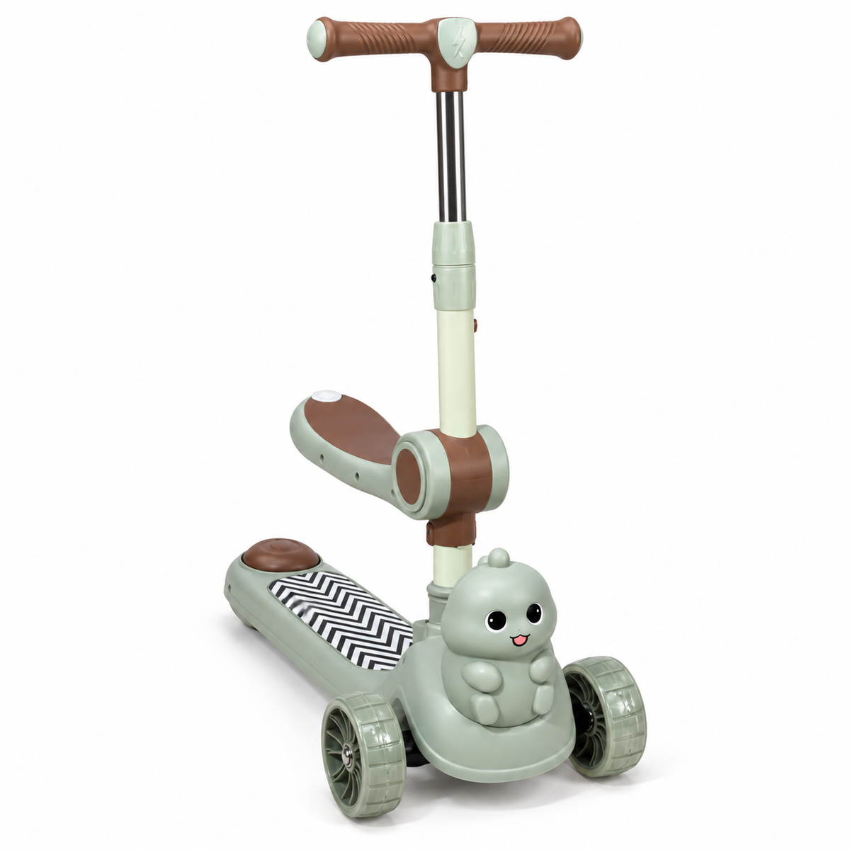 Monopatín Infantil Con Asiento, luces y Música – 3 ruedas Osito