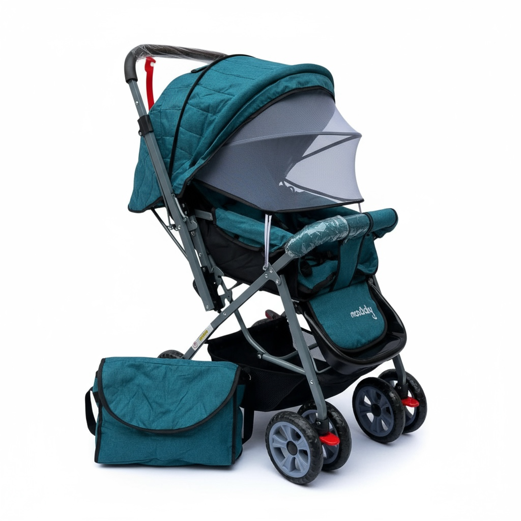 Coche JM Con Mango Reversible, Ropon y Pañalera