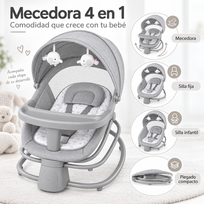 Mecedora Mastela 4 en 1 con Control por App y Bandeja Comedor