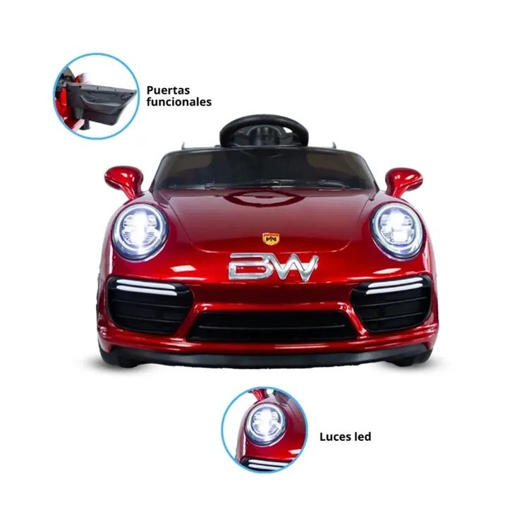 Carro Montable Eléctrico Cayman Prinsel Rojo Con Control Remoto