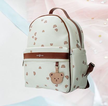 Pañalera Happy Bear En Cuero