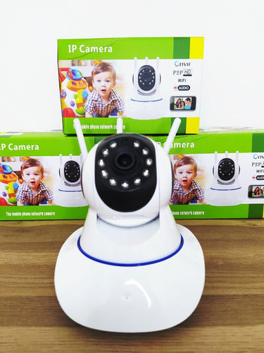 Camara Ip Wifi Vision Nocturna 2mpx 3 Antenas Lee Micro