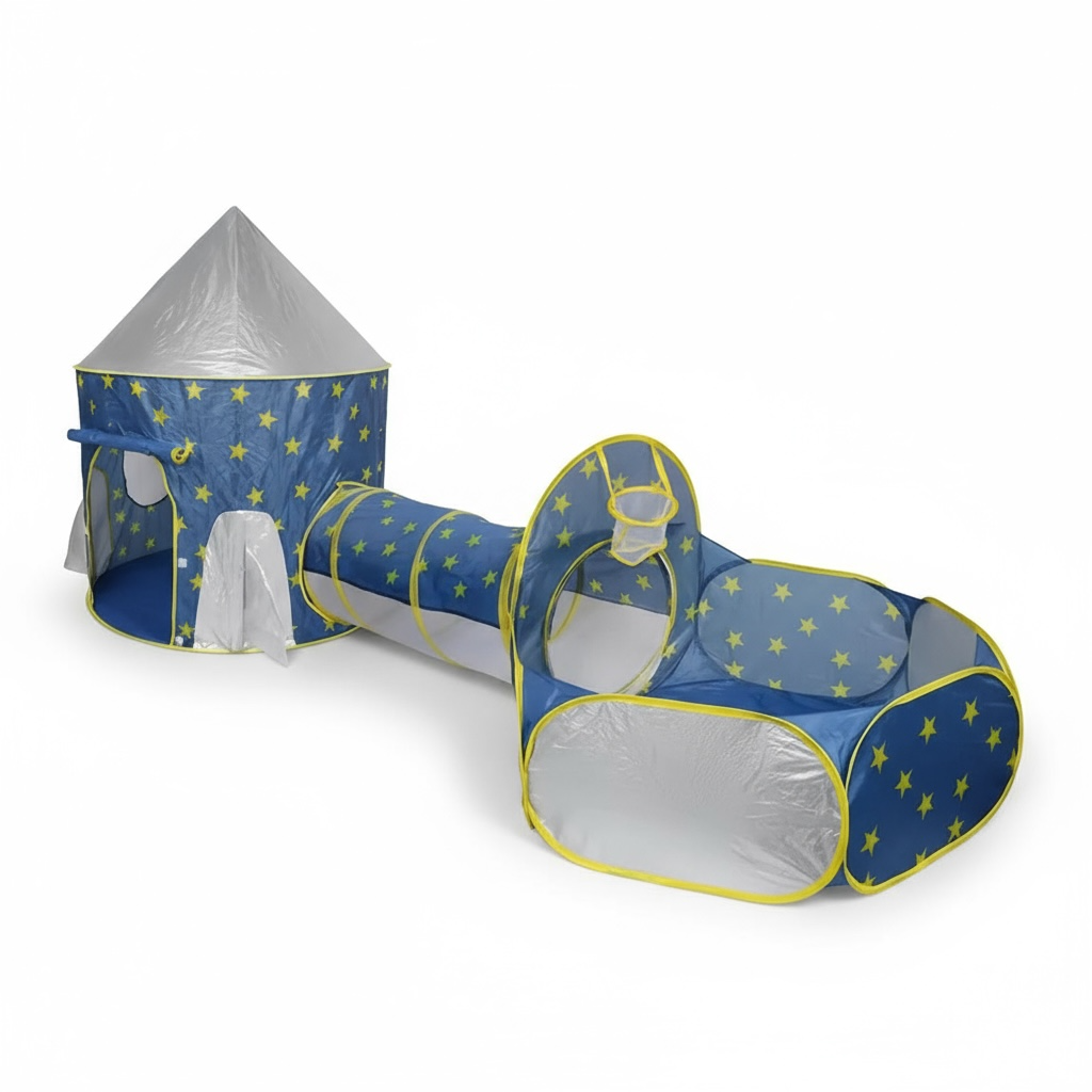 Carpa Castillo Con Túnel y Piscina