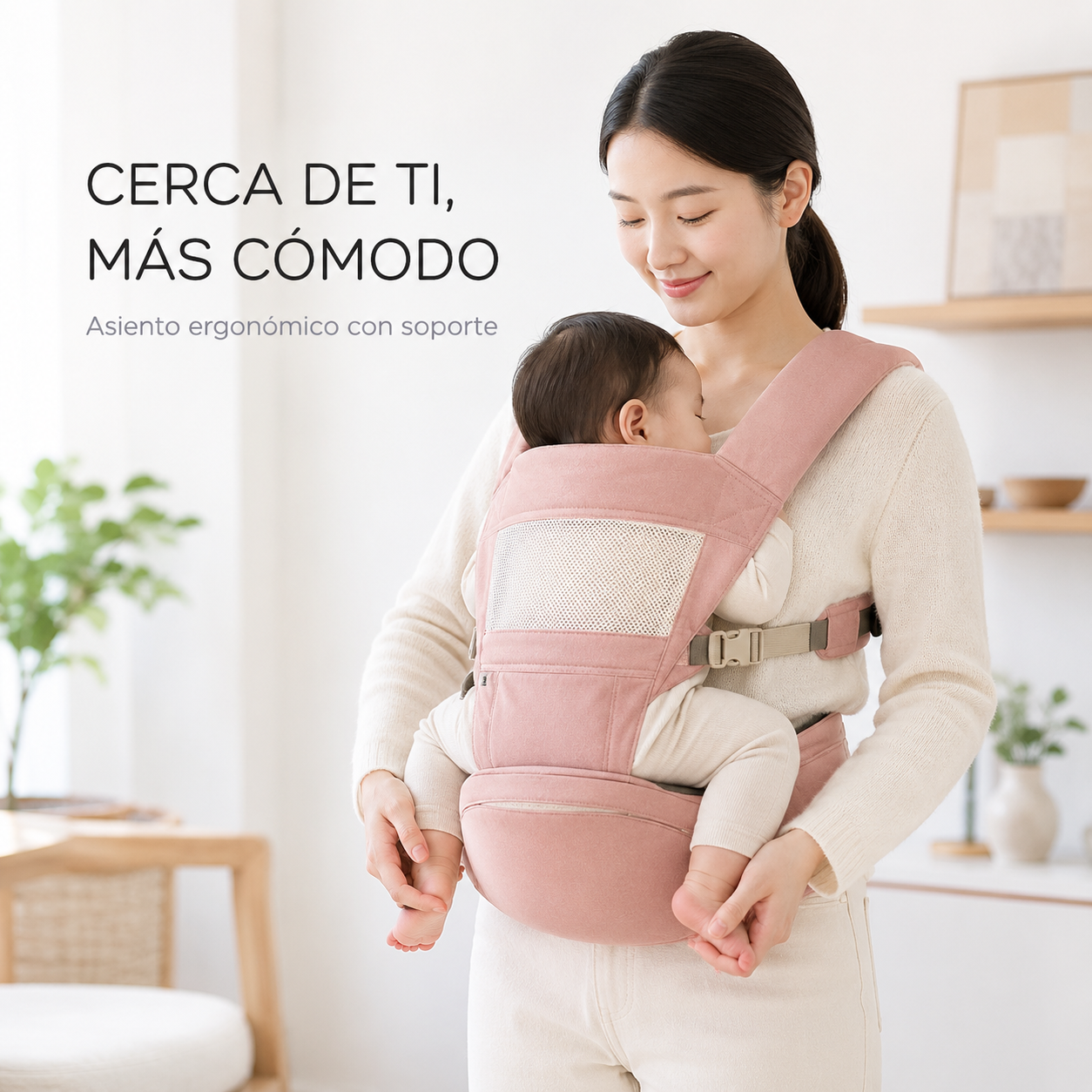 Cargador Ergonómico para Bebé con Asiento Premium