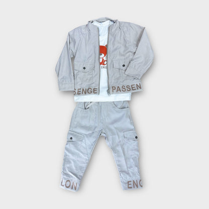Conjunto 3 Piezas Cargo Beige Claro