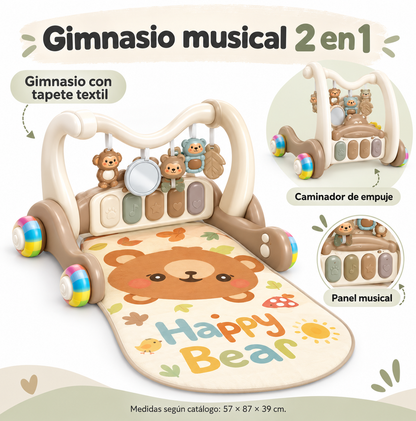 Gimnasio musical y caminador 2 en 1