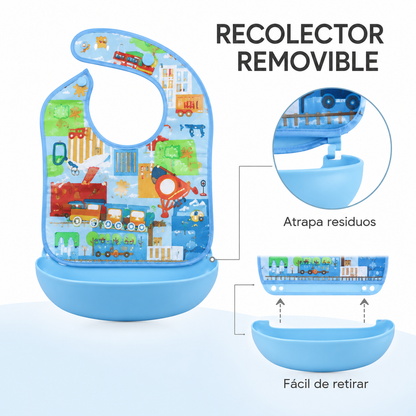 Babero Infantil con Recolector Removible