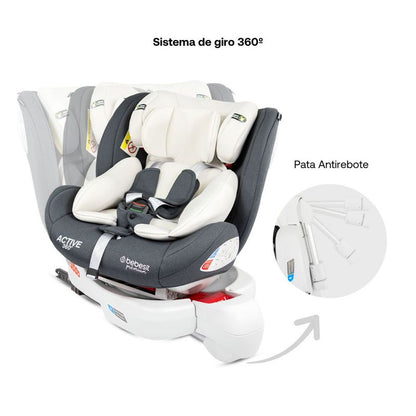 Silla Para Carro 360 Active Con Isofix Premium Bebesit
