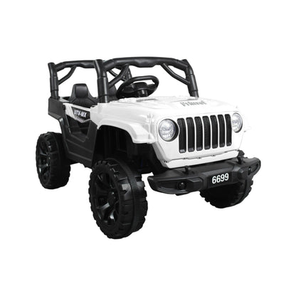 Carro Montable Eléctrico  Cherokee Prinsel Blanco Con Control Remoto